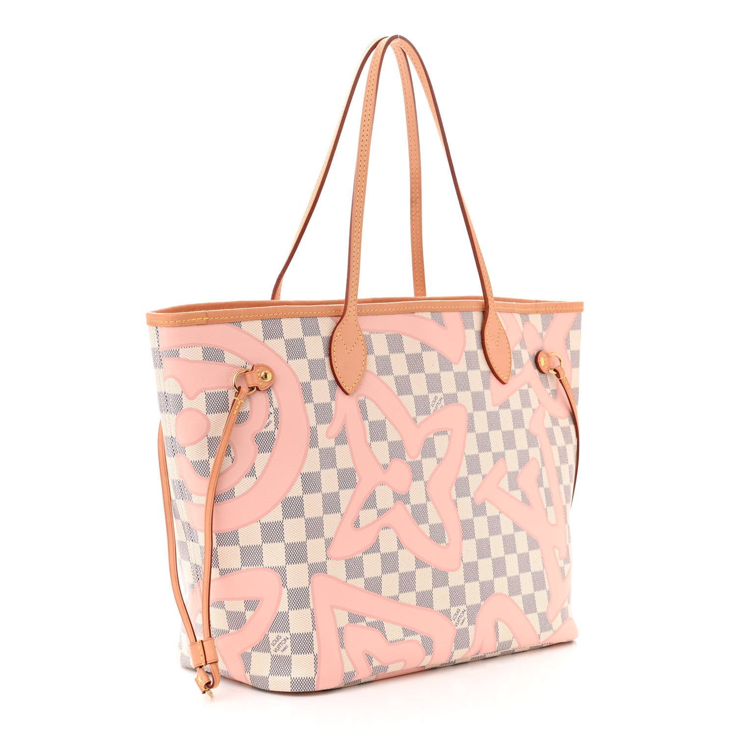 Louis Vuitton Damier Azur Tahitienne Neverfull MM 3 of 9