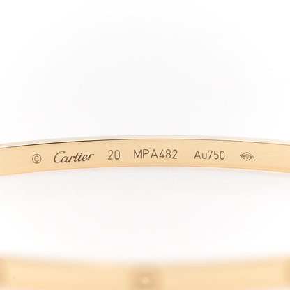 Cartier 18K Yellow Gold Small LOVE Bracelet 20 4 of 6