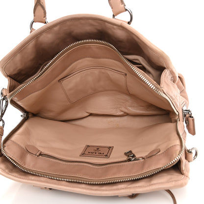 Prada Nappa Antique Stitched Satchel Cammeo 6 of 25