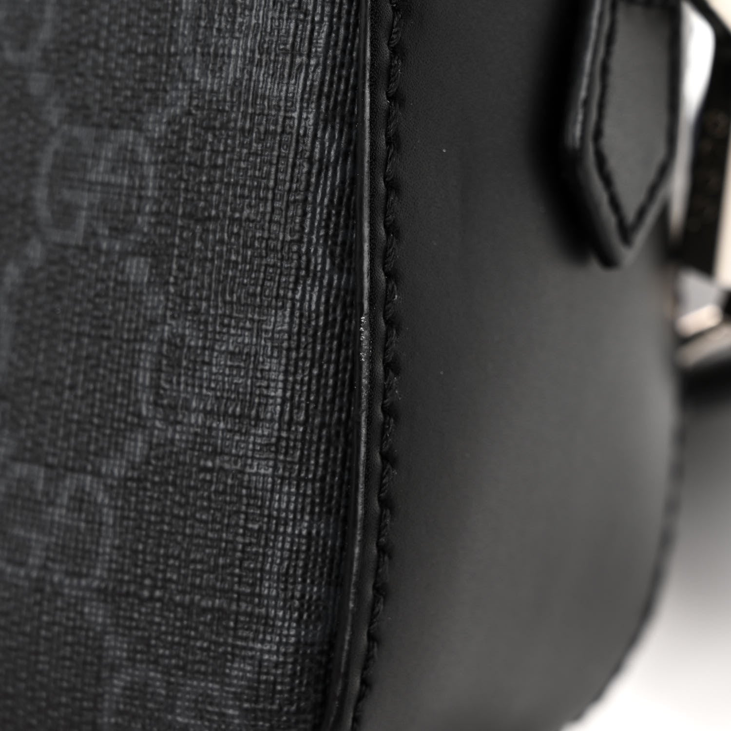 Gucci GG Supreme Monogram Web Shoulder Bag Black Grey 11 of 11