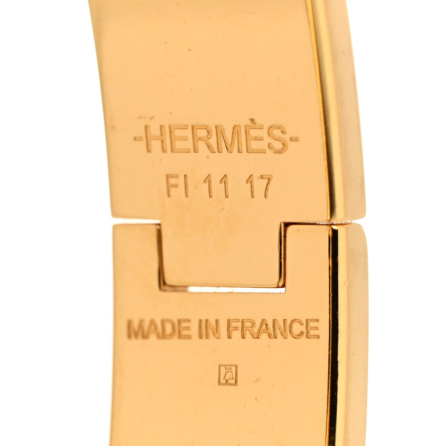 Enamel Narrow Clic Clac H Bracelet GM Orange