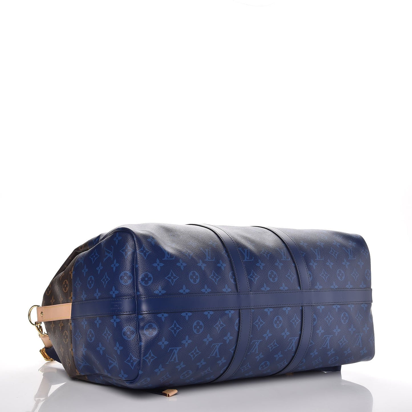 Monogram Split Keepall Bandouliere 50 Pacific Blue