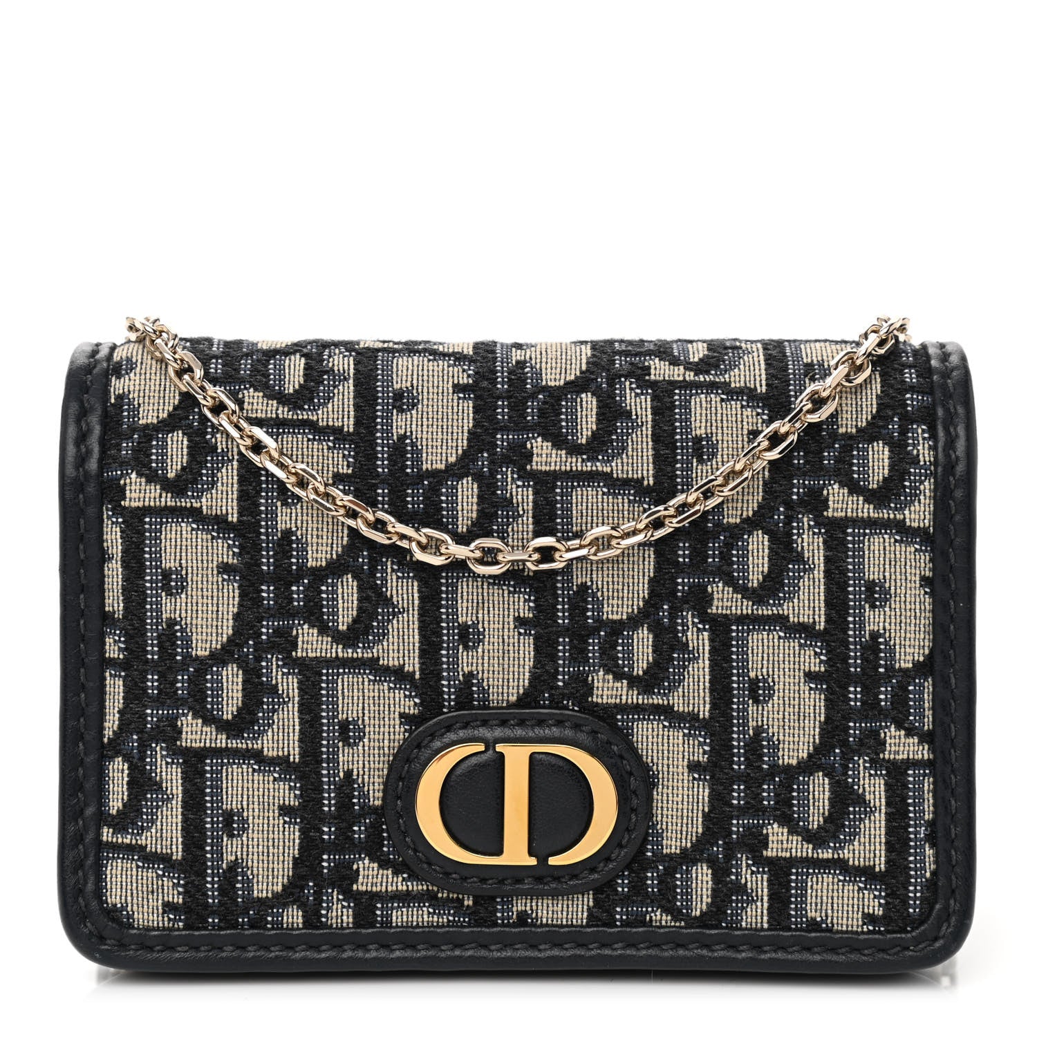 Christian Dior Oblique Nano 30 Montaigne Pouch Blue 1 of 8