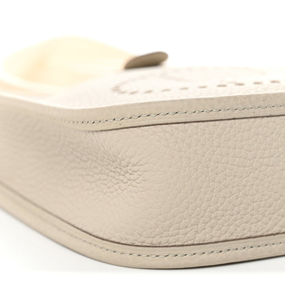 Hermes Taurillon Clemence Amazone Evelyne TPM Craie White 9 of 10