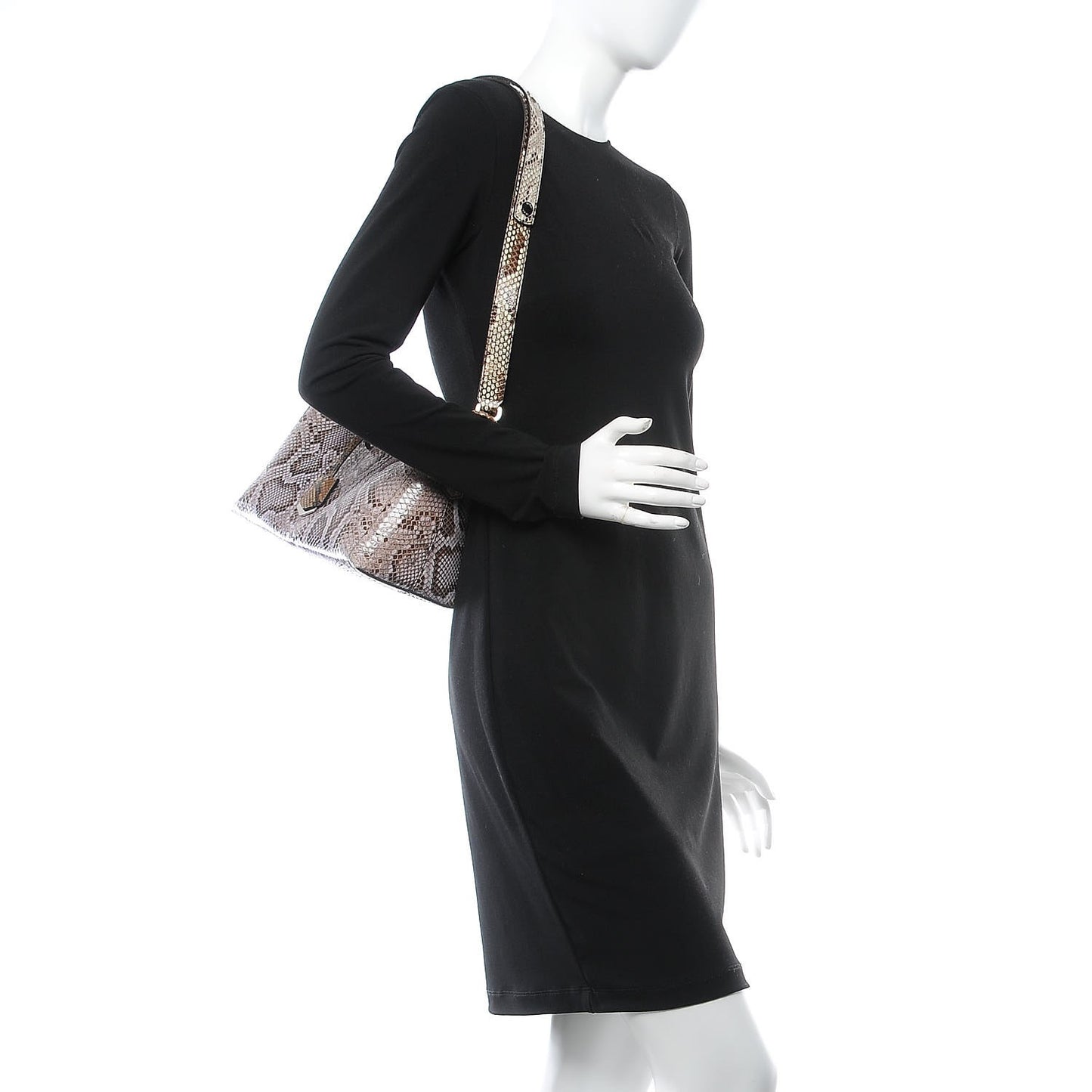 Shiny Snakeskin Bi-Color Medium By The Way Boston Bag Cassis Multicolor