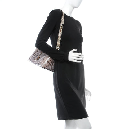 Fendi Shiny Snakeskin Bi-Color Medium By The Way Boston Bag Cassis Multicolor 2 of 7