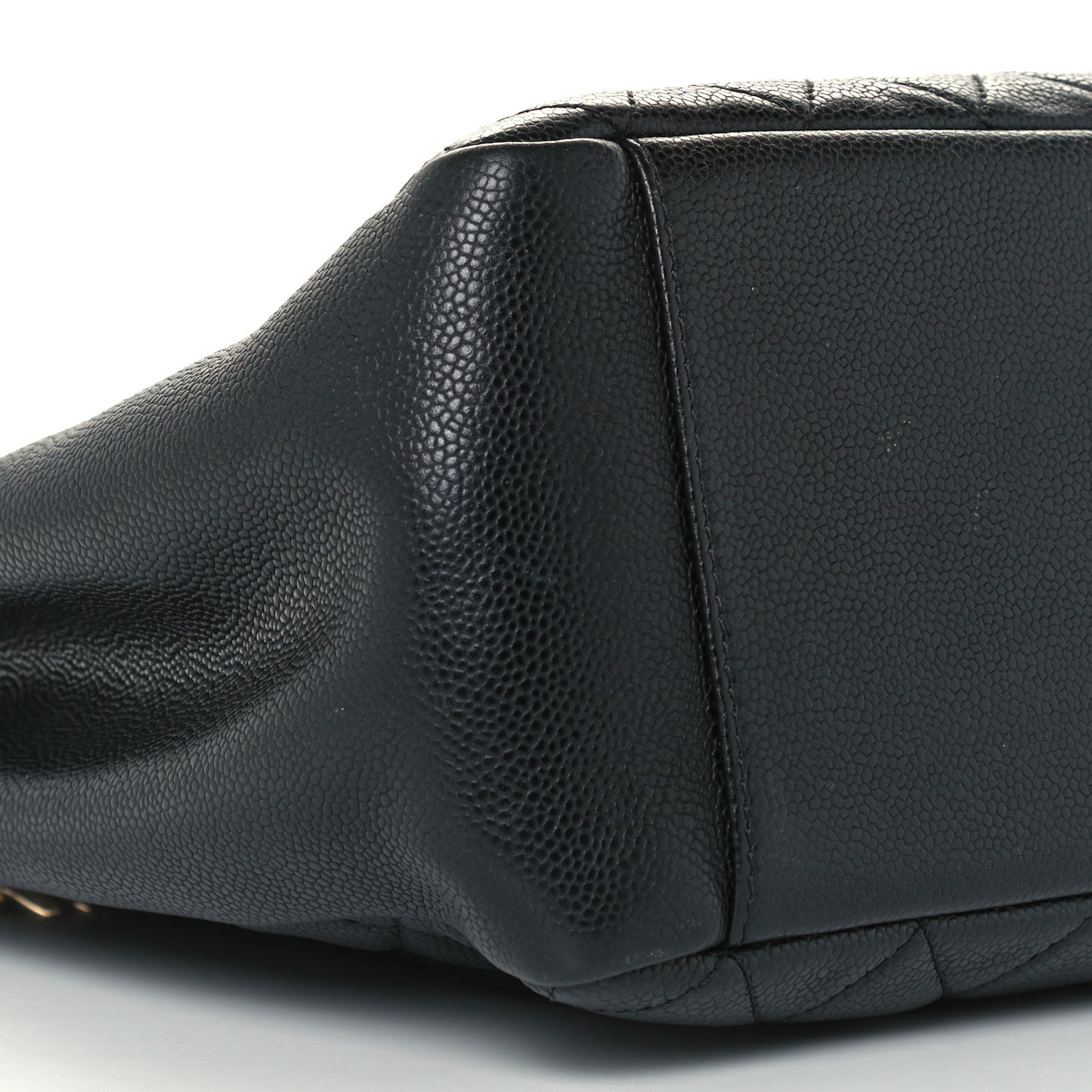 Caviar Quilted Grand Shopping Tote GST Black