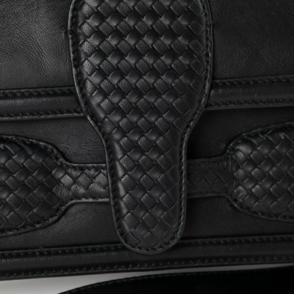 Bottega Veneta Nappa Micro Intreccio Shoulder Bag Black 12 of 12
