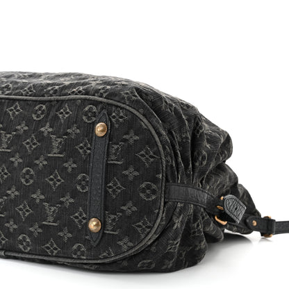 Louis Vuitton Denim Mahina XL Black 9 of 12