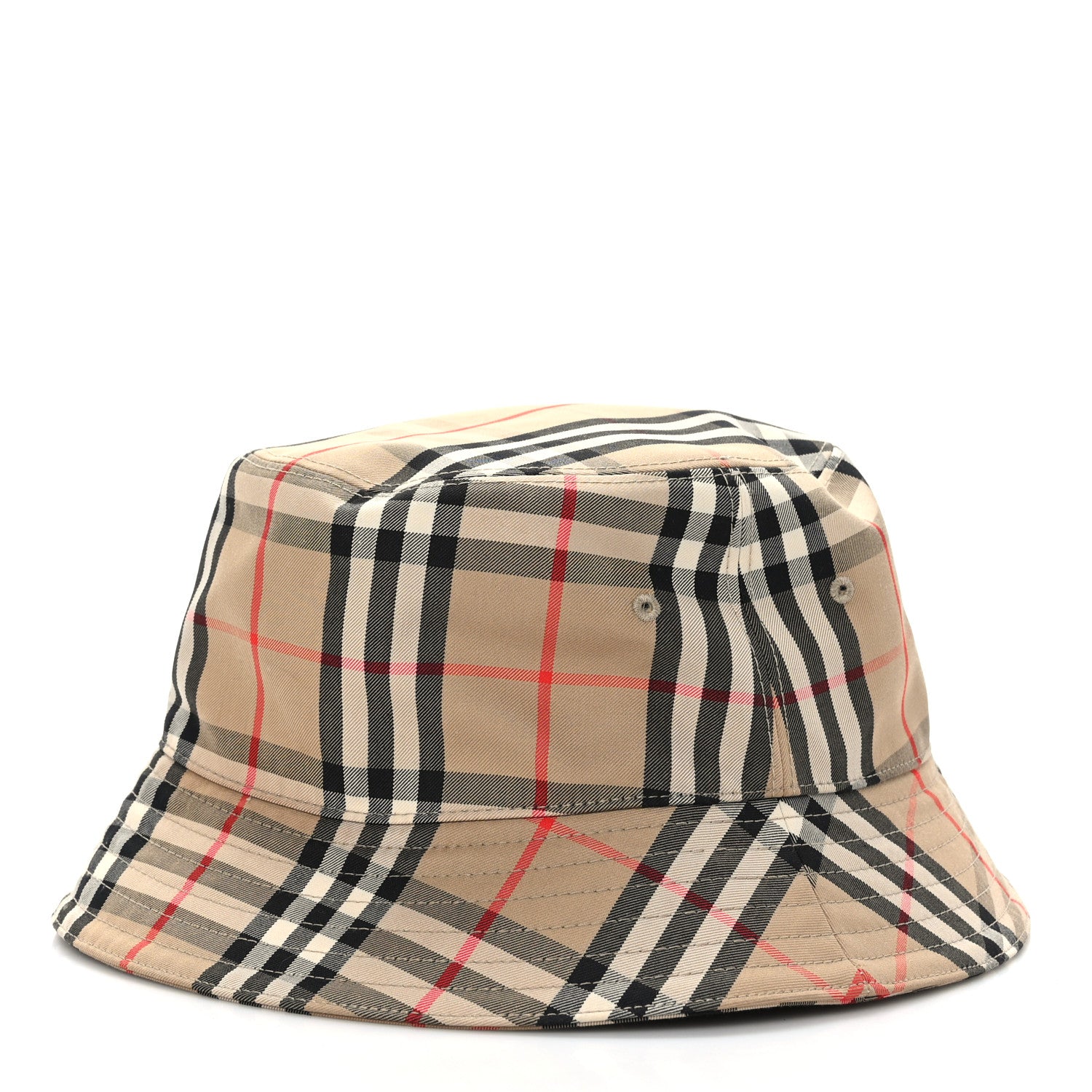 Burberry Technical Cotton Vintage Check Bucket Hat XL Archive Beige 5 of 7