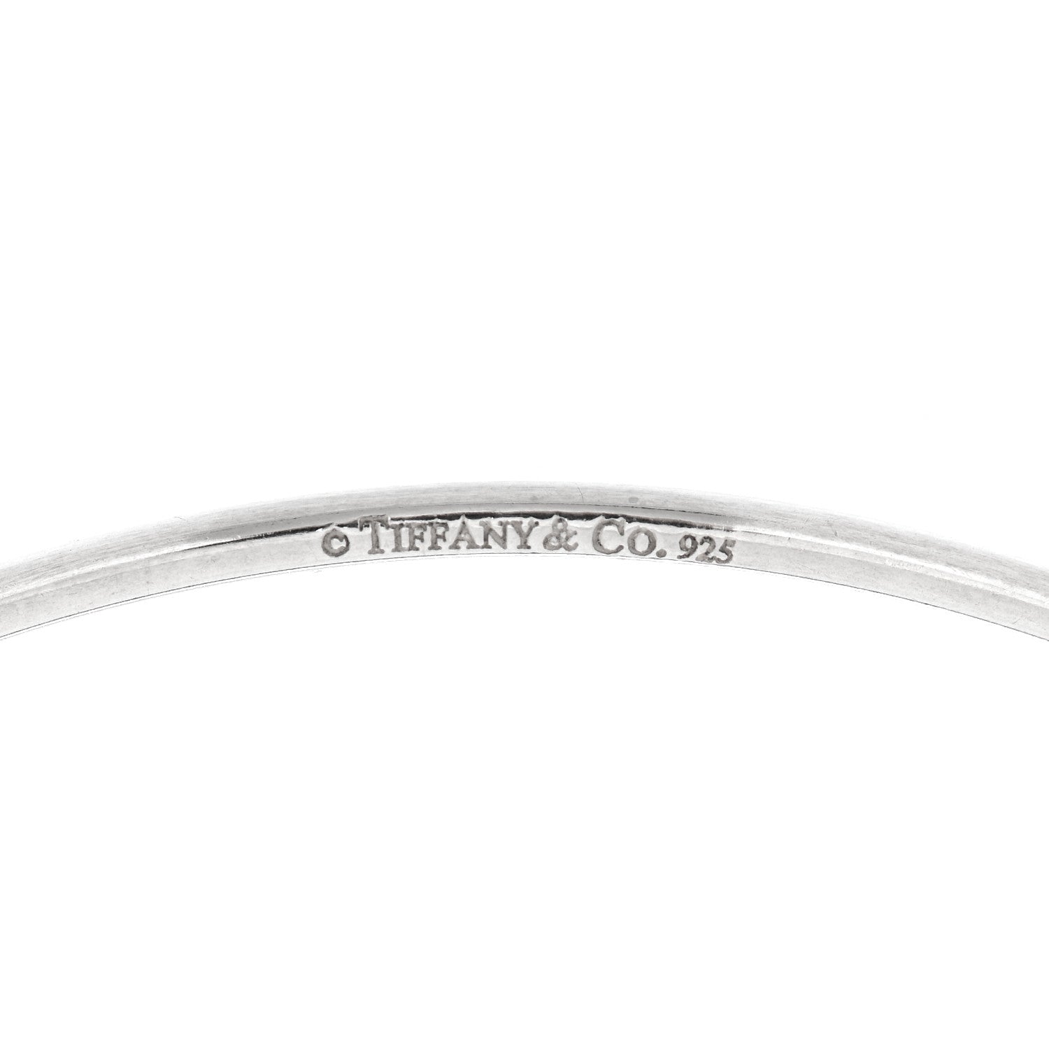Tiffany Sterling Silver 1837 Triple Bangle Lock Bracelet 4 of 6