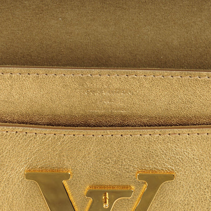 Louis Vuitton Metallic Calfskin Louise Clutch Gold 5 of 7