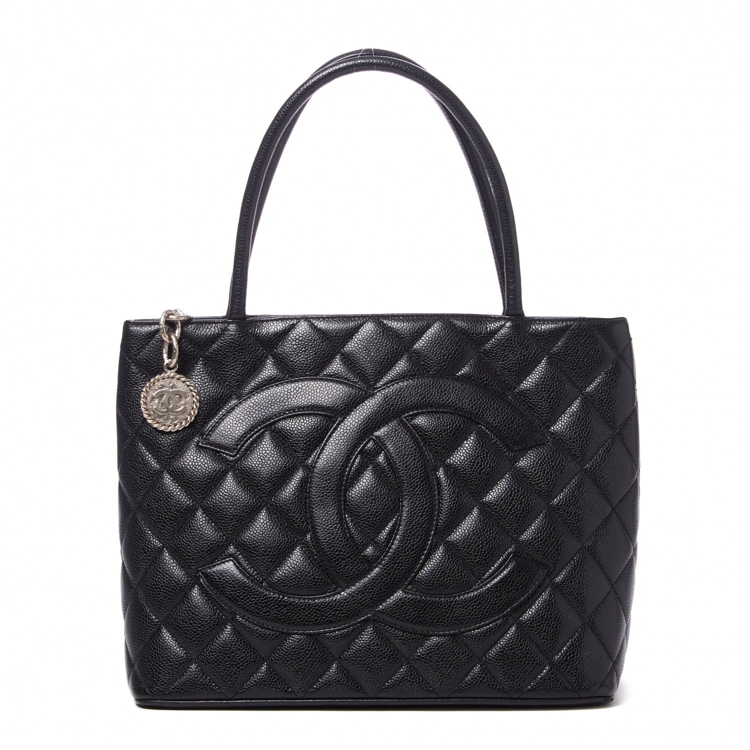 Chanel Caviar Quilted Medallion Tote Black 1 of 8