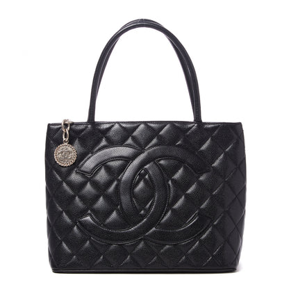 Chanel Caviar Quilted Medallion Tote Black 1 of 8