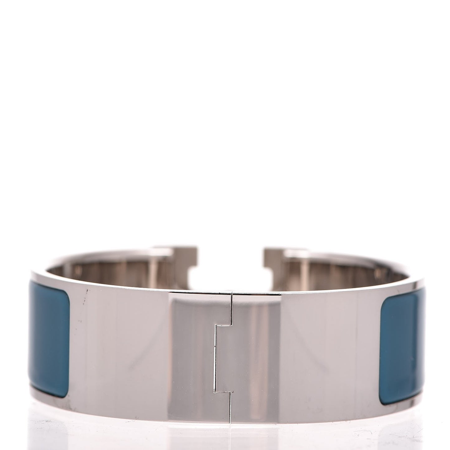 Enamel Wide Clic Clac H Bracelet PM Petrole