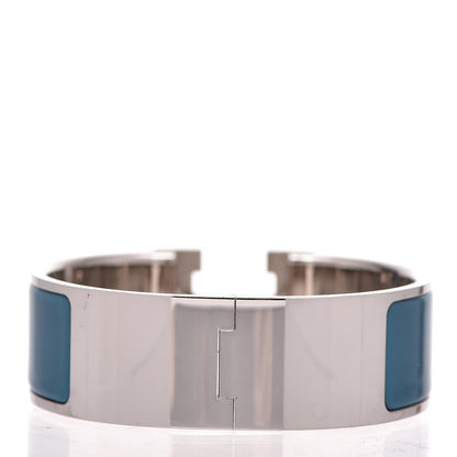 Hermes Enamel Wide Clic Clac H Bracelet PM Petrole 3 of 5