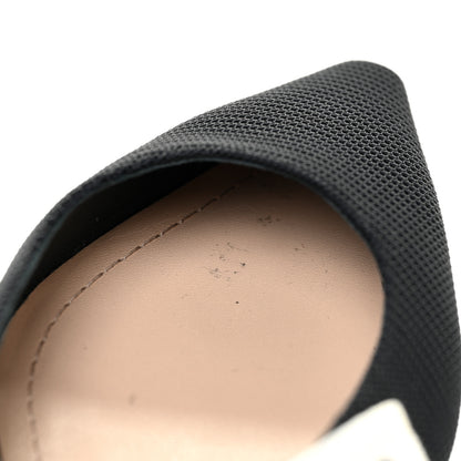 Christian Dior Technical Canvas Ribbon J'Adior Slingback Ballet Flats 37 Black 10 of 11