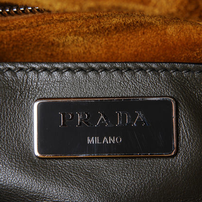 Prada Soft Calf Bucket Bag Militare Ocra 7 of 7