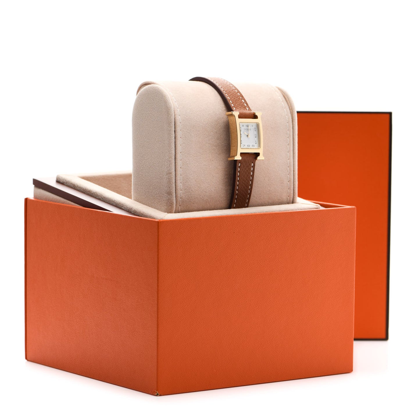 Stainless Steel Epsom 17.2mm Heure H Hour Quartz Watch Gold