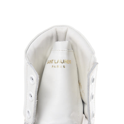 Saint Laurent Calfskin Womens Court Classic SL/01H High Top Sneakers 41 White 7 of 12
