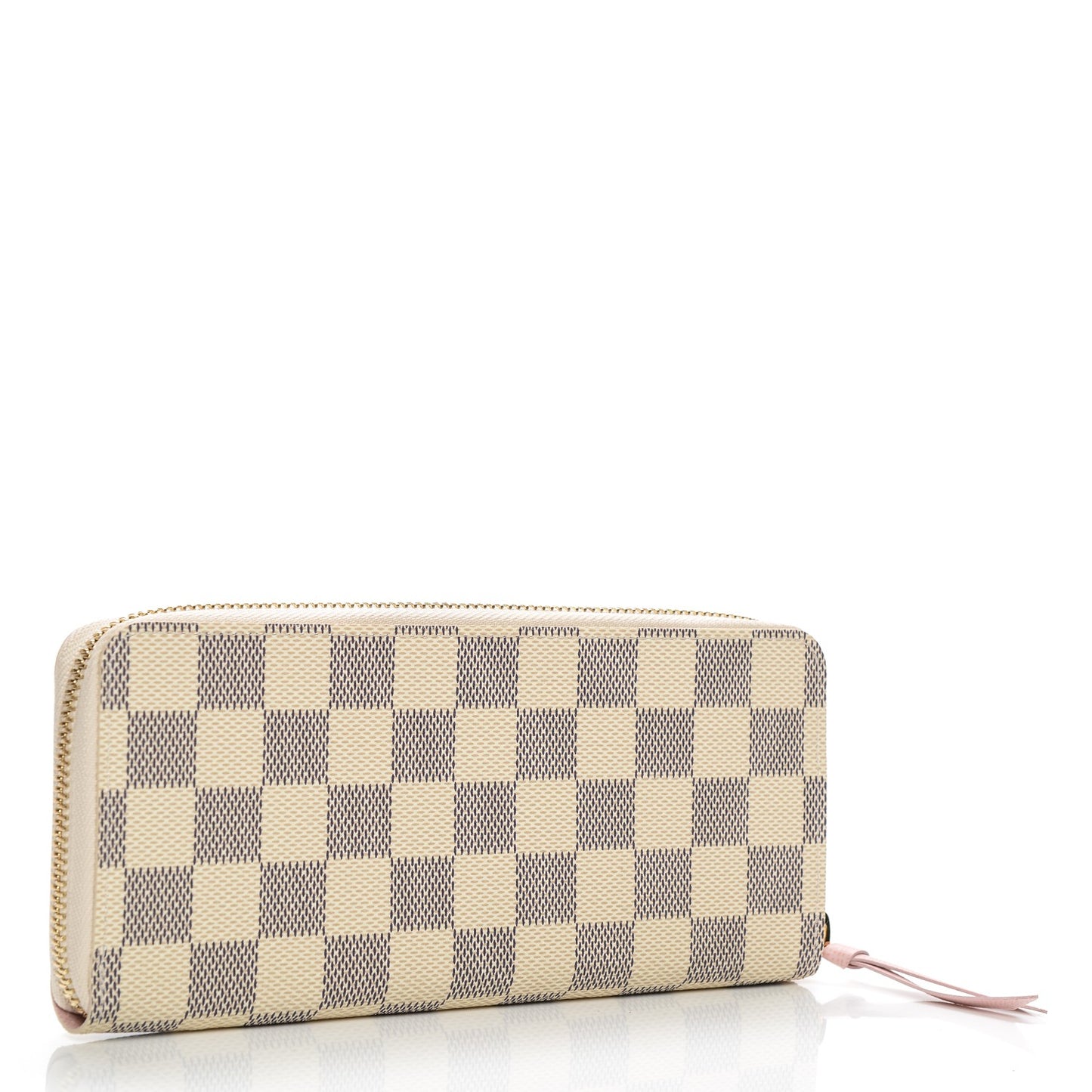 Damier Azur Clemence Wallet Rose Ballerine