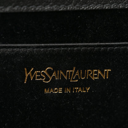 Saint Laurent Calfskin Monogram Large Belle De Jour Clutch Black 6 of 7
