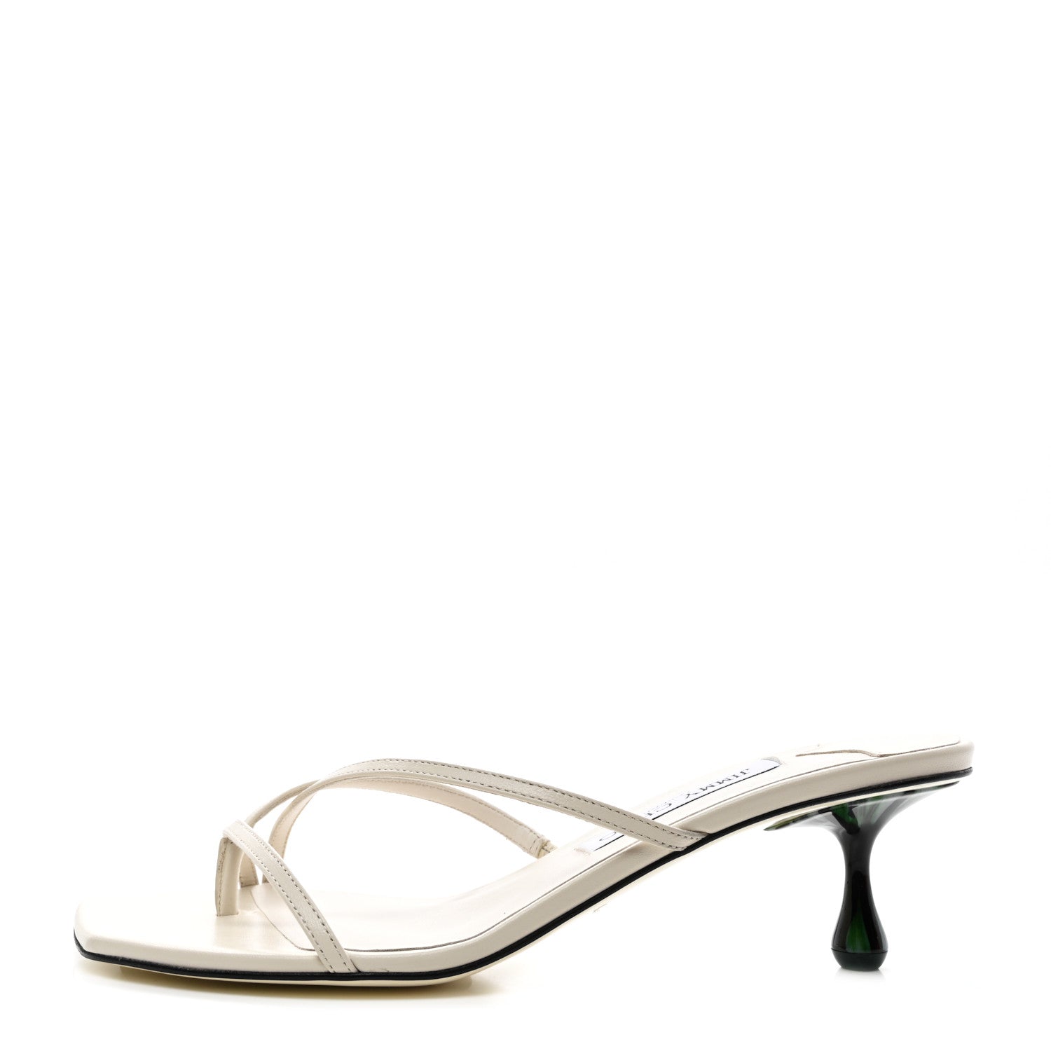 Jimmy Choo Nappa Malachite Etana Mule 39 Latte 1 of 8
