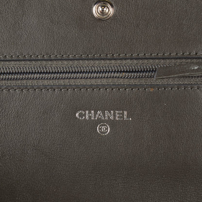 Chanel Caviar Timeless CC Wallet on Chain WOC Grey 6 of 8