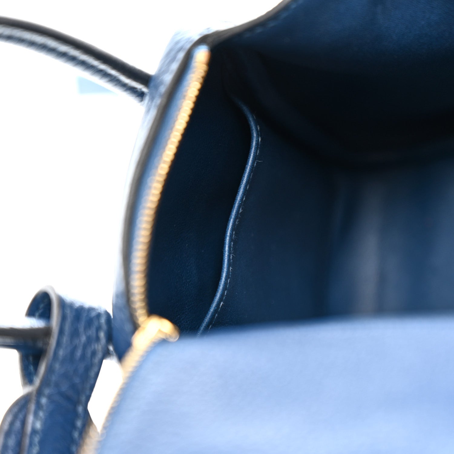 Hermes Taurillon Clemence Mini Lindy 20 Deep Bleu 11 of 21