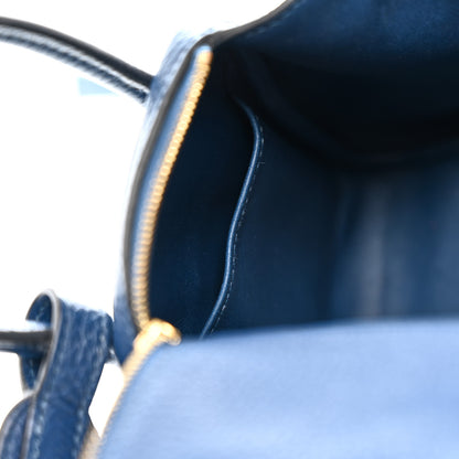 Hermes Taurillon Clemence Mini Lindy 20 Deep Bleu 11 of 21