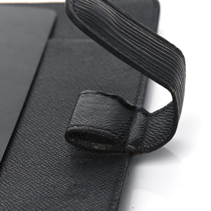 Louis Vuitton Epi Medium Ring Agenda Cover Black 7 of 8