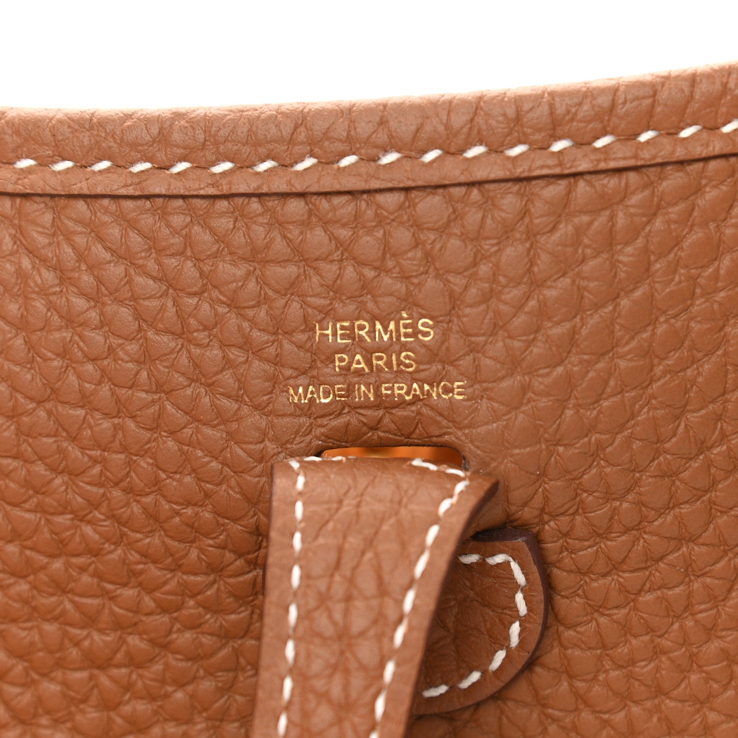 Hermes Taurillon Clemence Evelyne TPM Gold 6 of 10