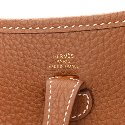 Hermes Taurillon Clemence Evelyne TPM Gold 6 of 10