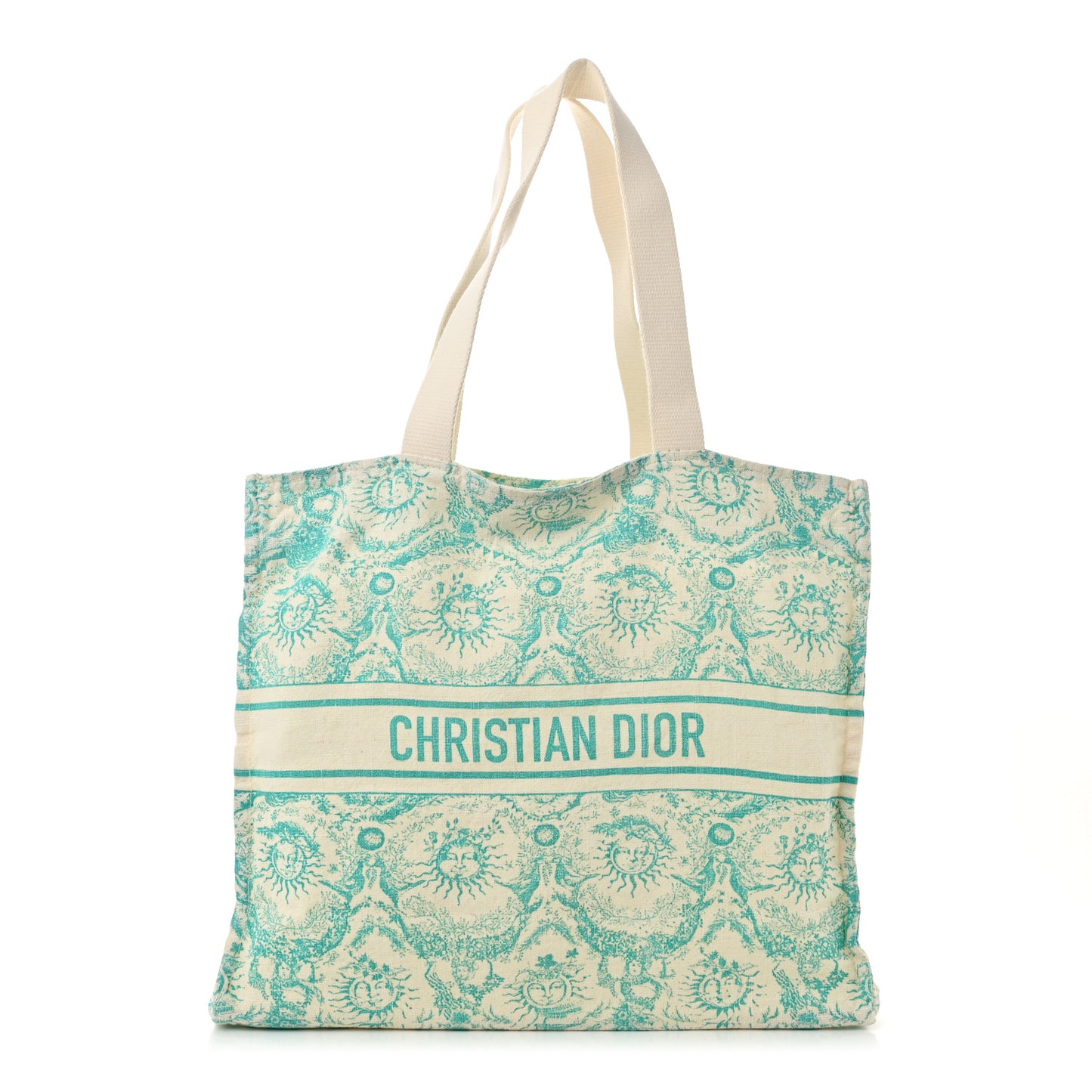 Canvas Dioriviera Toile de Jouy Soleil Tote Aquamarina