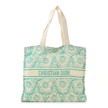 Christian Dior Canvas Dioriviera Toile de Jouy Soleil Tote Aquamarina 1 of 8