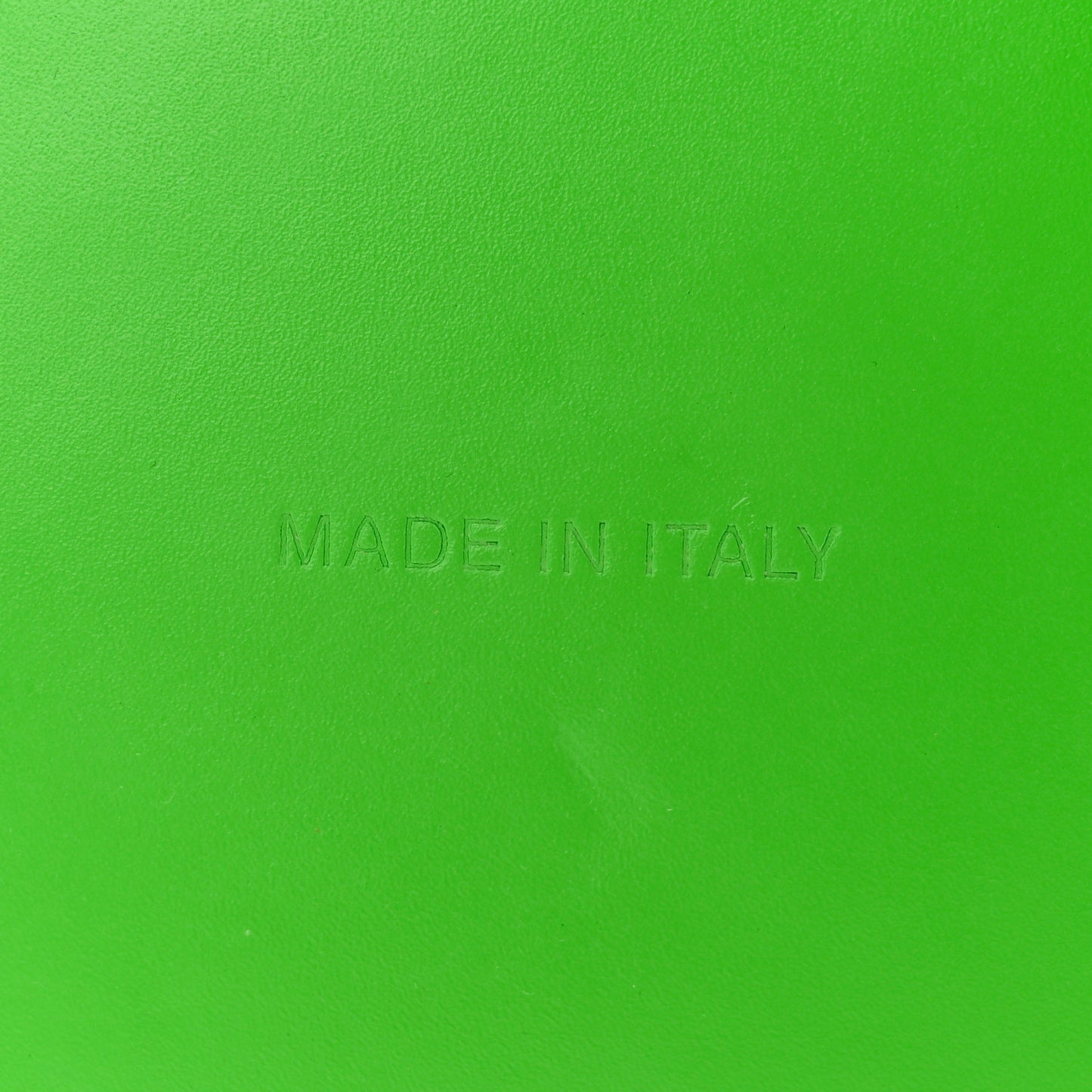 Calfskin Mini Curve Bucket Bag Acid Green