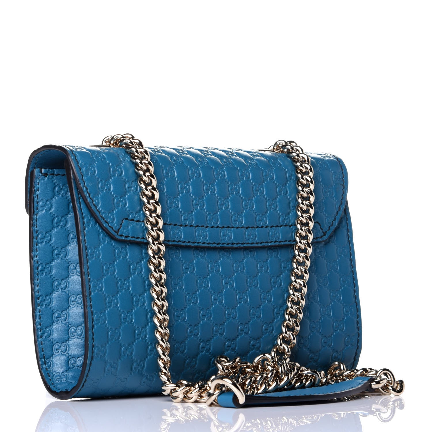 Gucci Microguccissima Mini Emily Shoulder Bag Deep Cobalt 3 of 10