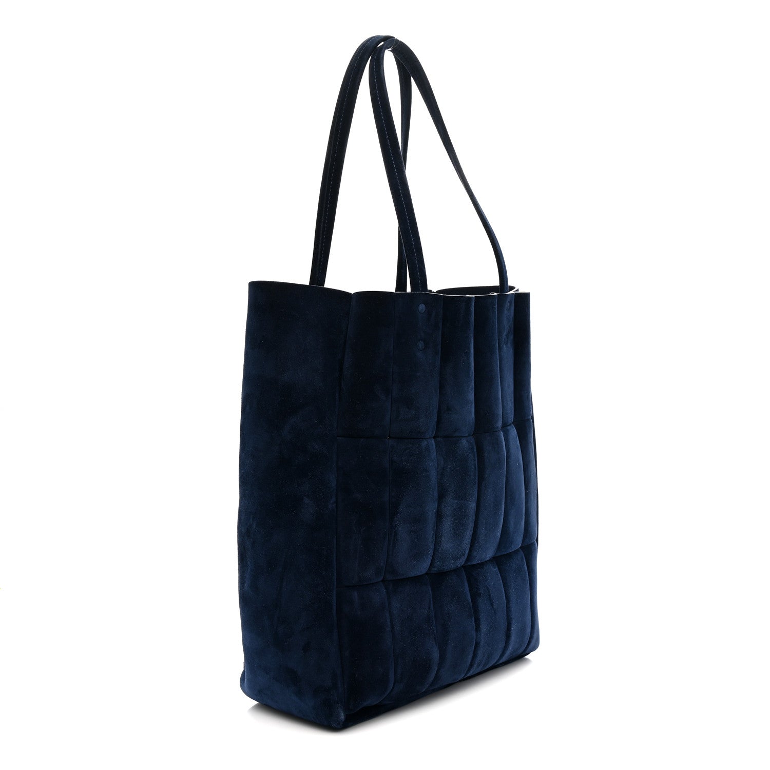 Khaite Suede Calfskin Kidskin Zoe Tote Midnight 4 of 10
