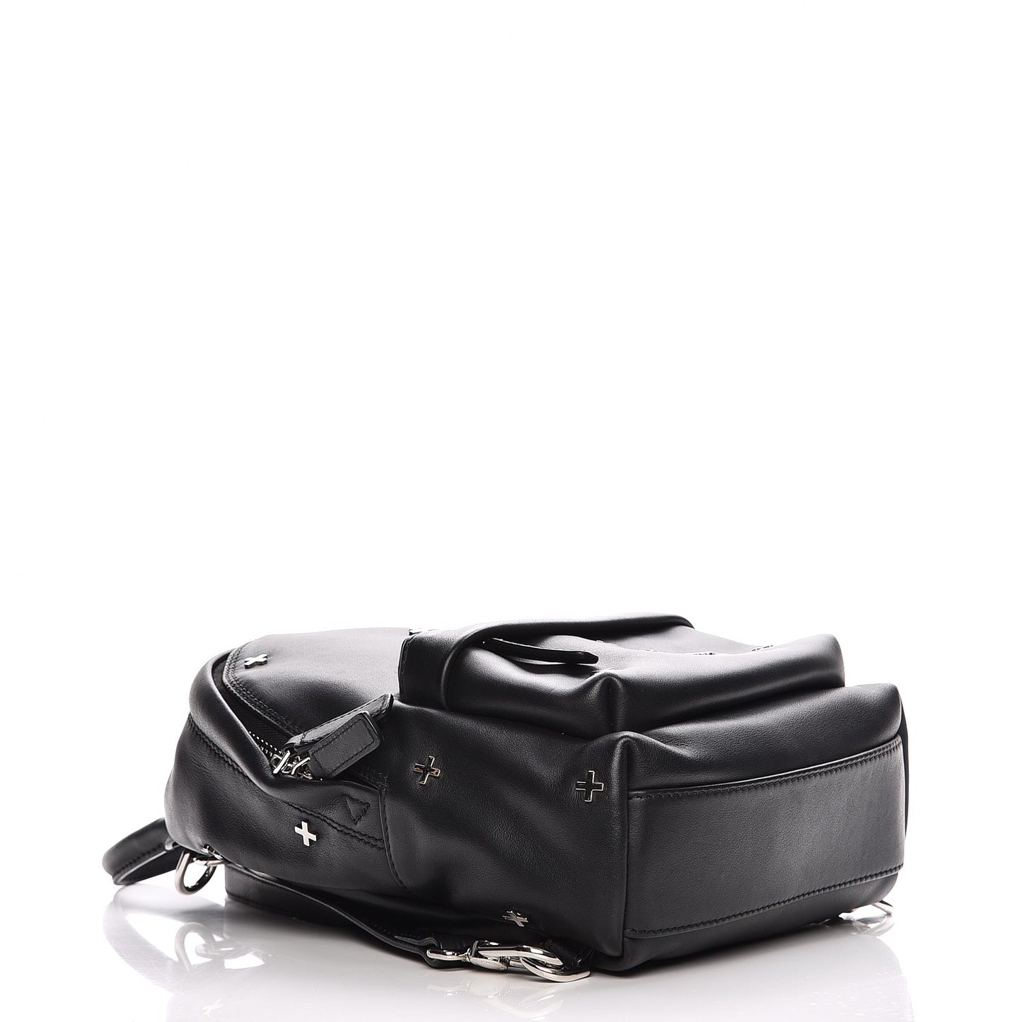 Smooth Calfskin Nano Cross Backpack Black
