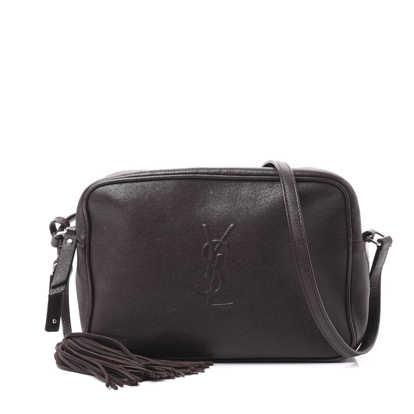 Lambskin Monogram Small Lou Camera Bag Black Tulipe