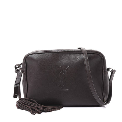 Saint Laurent Lambskin Monogram Small Lou Camera Bag Black Tulipe 1 of 10