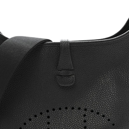 Hermes Taurillon Clemence Evelyne III PM Black 8 of 13