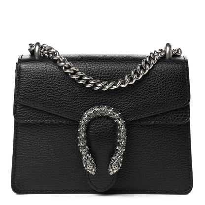 Gucci Calfskin Mini Dionysus Shoulder Bag Black 1 of 12
