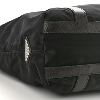 Prada Tessuto Nylon Tote Black Cuoio 7 of 13