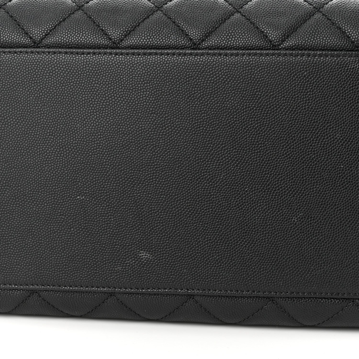 Chanel Caviar Lizard Quilted Large Coco Handle Shopping Tote Black 12 of 15