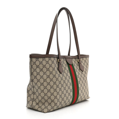 Gucci GG Supreme Monogram Medium Ophidia Shopping Tote Brown 3 of 11
