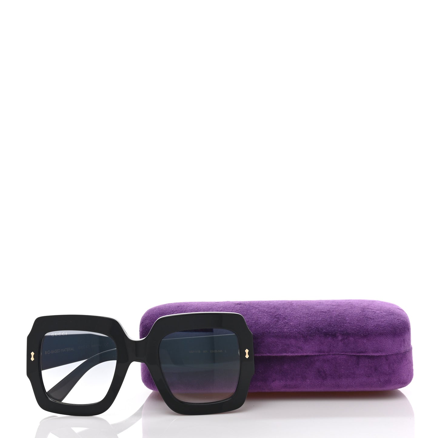 Acetate Square Sunglasses GG1111S Black