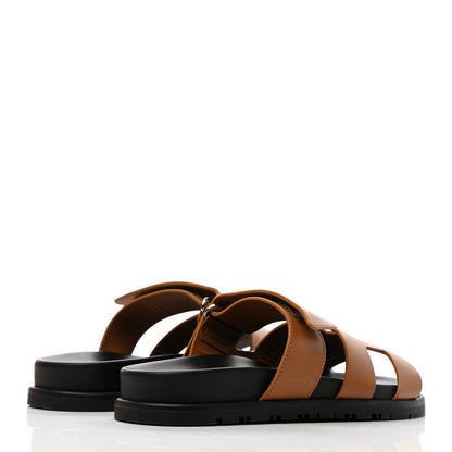 Hermes Calfskin Womens Chypre Sandals 35 Naturel 4 of 8