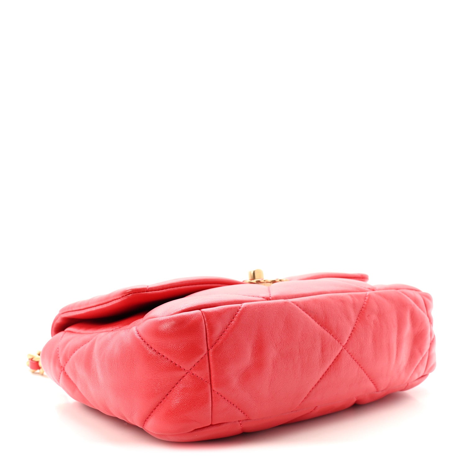 Chanel Goatskin Quilted Medium Chanel 19 Flap Pink 4 of 10