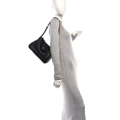 Hermes Taurillon Clemence Lindy 26 Black 2 of 11